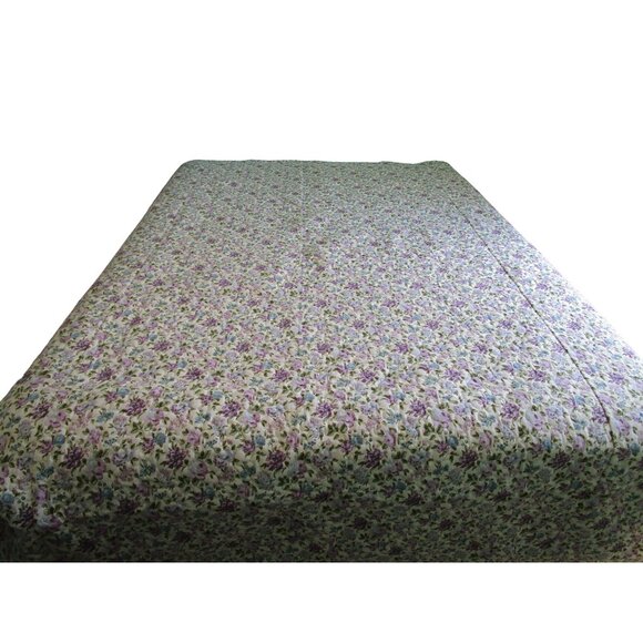 Vintage Waverly Quaker Lady Quilted Floral Bedspread Full Size Retired Fabric GU - Picture 9 of 16